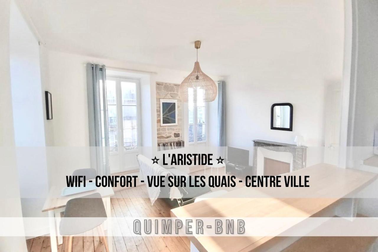 L'Aristide - Entre Gare Et Centre Ville - Vue Sur Les Quais 캥페르 외부 사진